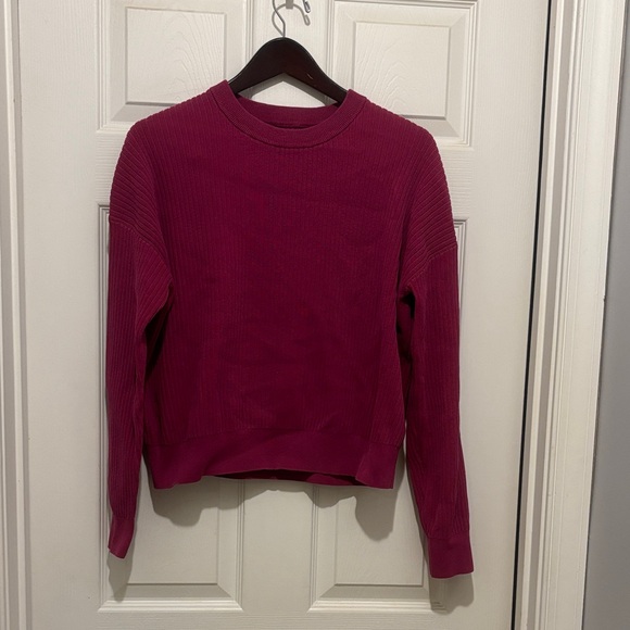 lululemon athletica Sweaters - Lululemon Cotton-Blend Ribbed Sweater
